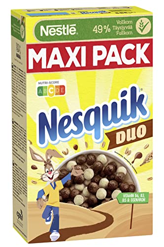 Nesquik Nesquik Nestlé Nesquik Duo, braune und weiße Schoko Cerealien mit Vollkorn, 1er Pack (1 x 585g) von Nesquik