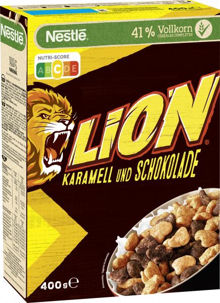 Nestlé Lion Frühstücks-Cerealien mit 41% Vollkorn-Anteil von Nestlé Cerealien