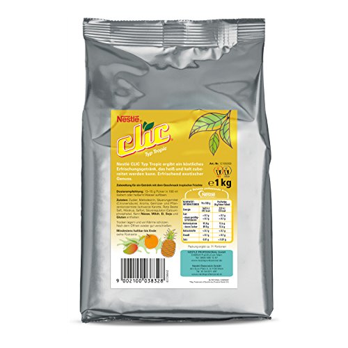 Nestlé CLIC Typ Tropic Füllprodukt Getränke Automaten Fruchtgetränk Teegetränk Tee Geschmack tropische Früchte , 1000 g von Nestlé