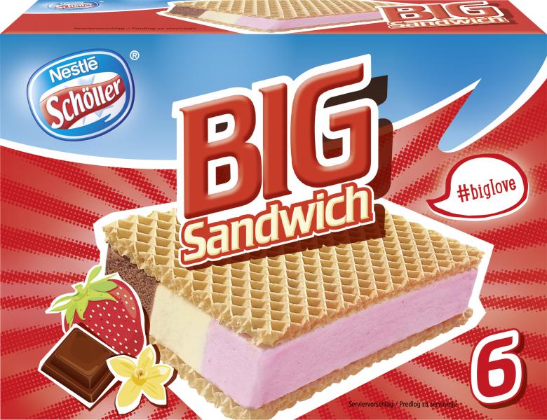 Nestlé Schöller Big Sandwich Nestlé Schöller Big Sandwich von Nestlé Schöller