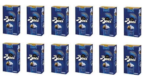 12x Perugina Baci Bijou Classico Pralinen mit Extra dunkle Schokoladenpraline gefüllt mit Haselnüssen 200g von Nestlè