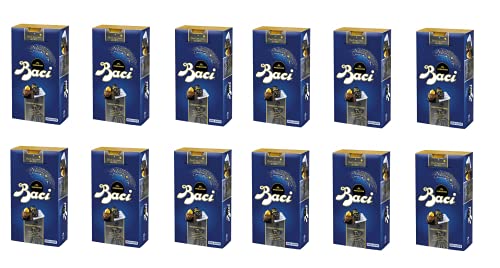 12x Perugina Baci Bijou Fondentissimo 70% Extra dunkle Schokoladenpraline gefüllt mit karamellisierten Haselnüssen und Kakaobohnen 200g 12x Perugina Baci Bijou Fondentissimo 70% Extra dunkle Schokoladenpraline gefüllt mit karamellisierten Haselnüssen und Kakaobohnen 200g von Nestlé