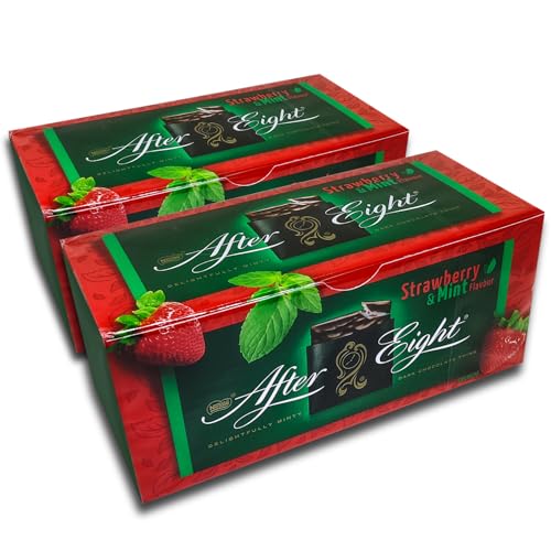 2 er Pack After Eight Mint Schokoladen Täfelchen MINT + STRAWBERRY FLAVOUR 2 x 200 g 2 er Pack After Eight Mint Schokoladen Täfelchen MINT + STRAWBERRY FLAVOUR 2 x 200 g von Nestle