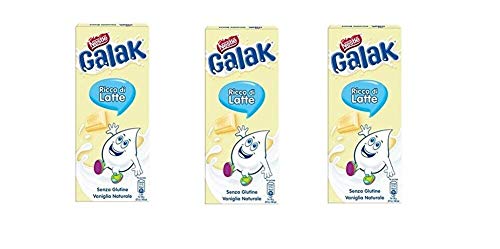 3x Nestle Galak milky bar schoko riegel italienishe weiß Schokolade 100 g von Nestlé