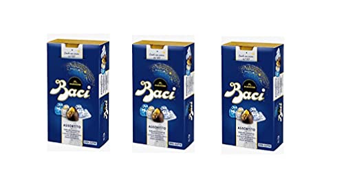 3x Perugina Baci Bijou Assortito Pralinen Schokolade Extra gefüllte dunkle mit Haselnüssen 200g von Nestlè