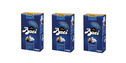 3x Perugina Baci Bijou Classico Pralinen mit Extra dunkle Schokoladenpraline gefüllt mit Haselnüssen 200g von Nestlè