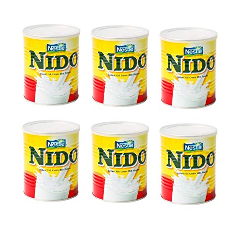 6er Pack, Nido Instant Vollmilchpulver, Instant Full Cream Powder, Nestle 6 x 400g, 2,4kg von Nestlé