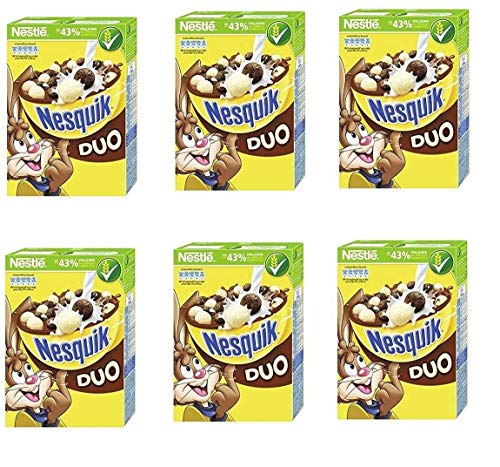 6x Nestlé Cereali Nesquik DUO cioccolato Cerealien ganze Körner Schokolade 325 g 6x Nestlé Cereali Nesquik DUO cioccolato Cerealien ganze Körner Schokolade 325 g von Nestlé