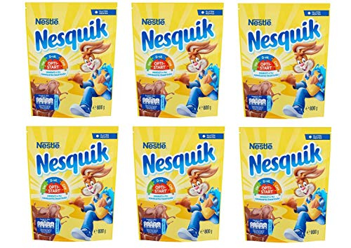 6x Nestlé Nesquik Preparato Solubile lösliche Zubereitung für Getränke mit Zucker und fettarmem Kakao lösliche Schokolade 800g 6x Nestlé Nesquik Preparato Solubile lösliche Zubereitung für Getränke mit Zucker und fettarmem Kakao lösliche Schokolade 800g von Nestlé