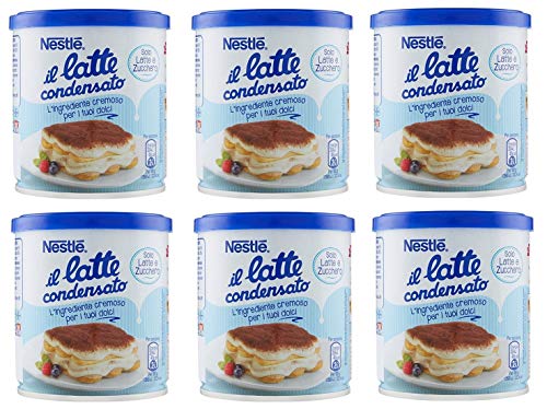 6x Nestlé il latte condensato Kondensmilch cremige Zutat für Desserts gesüßte konzentrierte Vollmilch 397g 6x Nestlé il latte condensato Kondensmilch cremige Zutat für Desserts gesüßte konzentrierte Vollmilch 397g von Nestlé