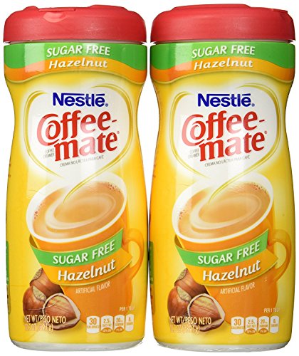 Coffee-Mate, Sugar Free Hazelnut, Powdered Coffee Creamer, 10.2oz Canister (Pack of 2) by Coffee-Mate von Nestlé