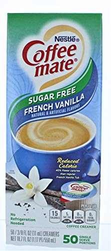 Coffee-mate SF French Vanilla Creamer, .375oz, 50/Box von Nestle