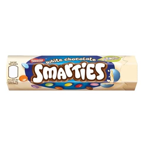 Confetti Pralinen Smarties White Schokolade Weiß Maxi Tube 120 g von Nestlé