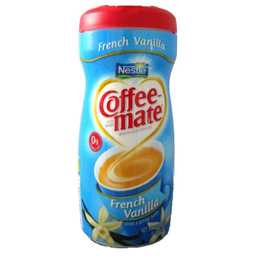 Französische Vanilla Getränkeweißerpulver, 425 g, Plastikflasche von Coffee Mate