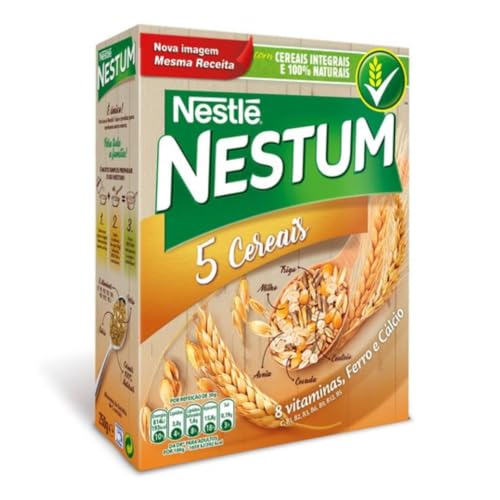 Getreideflocken mit 5 Getreidesorten, NESTLÉ, Hekunftsland Portugal, Box 250g - Flocos de Cereais NESTUM 5 Cereais 250g von Nestlé