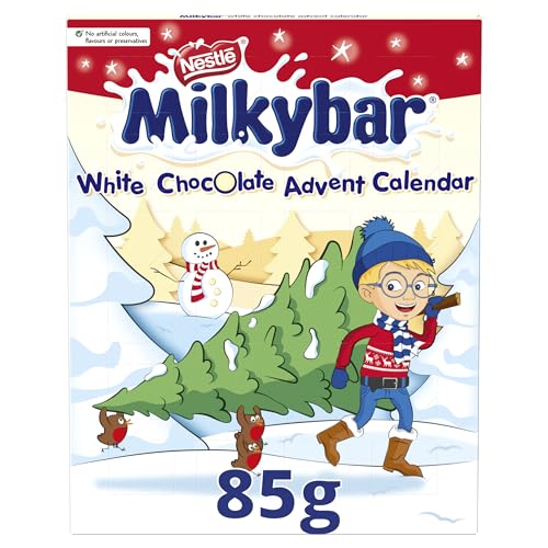 Milkybar White Chocolate Advent Calendar 85g (Christmas) von Nestlé