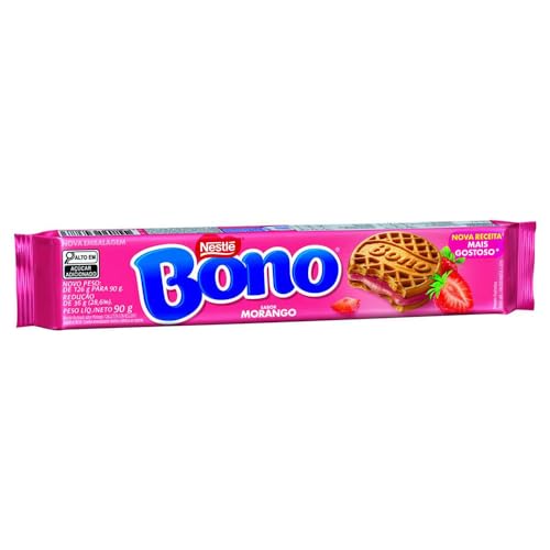 NESTLÉ Bono Erdbeer Doppelkeks - Biscoito Recheado Morango, 90g NESTLÉ Bono Erdbeer Doppelkeks - Biscoito Recheado Morango, 90g von Nestlé