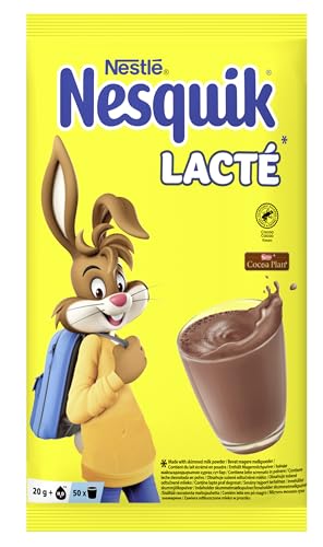 Nestlé NESQUIK LACTÉ, kakaohaltiges Getränkepulver für Automaten, 10er Pack (1 x 1kg Beutel) von Nesquik