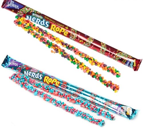 Nerds Rope MIx - Rainbow & Very Berry von Wonka