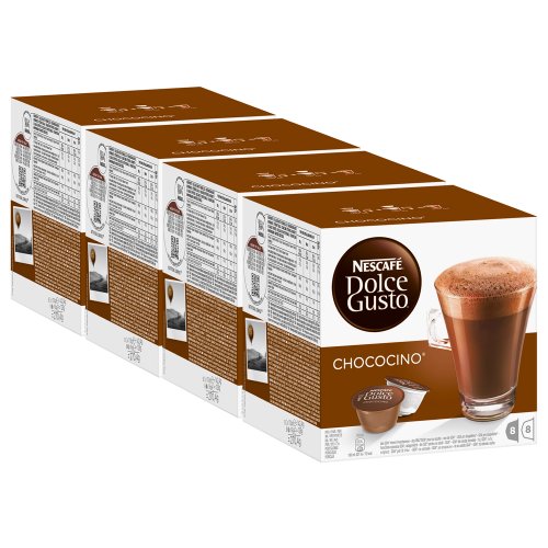 Nescafé Dolce Gusto Chococino Kakao, Schokolade, Kakaokapsel, 4er Pack, 4 x 16 Kapseln (32 Portionen) von NESCAFÉ DOLCE GUSTO
