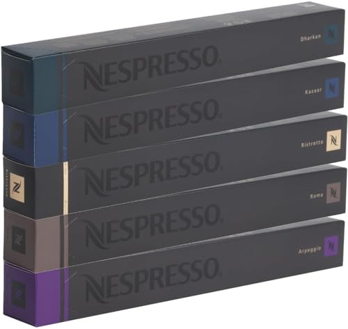 Nespresso Kapseln Intenso Mix 10x Ristretto 10x Arpeggio 10x Kazaar 10x Dharkan 10x Roma 50 Kapseln von Nestlé