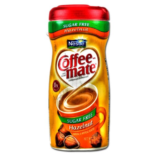 Nestle Coffee-Mate Hazelnut Sugar Free, 1er Pack (1 x 289 g Dose) von Nestlé