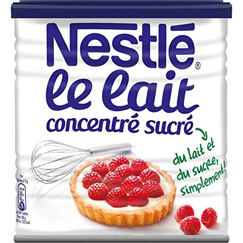 Nestlé - Gezuckerte Kondensmilch 1 kg - Packung mit 3 von süßer Snack