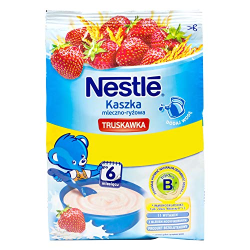 Nestle Milchreisbrei mit Erdbeergeschmack / Kaszka mleczno-ryzowa truskawka po 6 miesiacu 276g von Nestlé