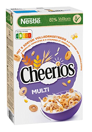 Nestlé Multi CHEERIOS Frühstücks-Cerealien aus 5 Vollkorngetreide-Sorten, 1er Pack (1x375g) von Nestlé