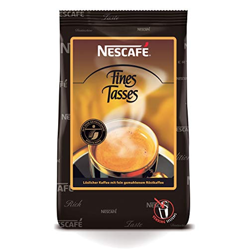 Nestlé NESCAFÉ Fines Tasses Füllprodukt Getränke Automaten löslicher gemahlener Bohnenkaffee, 250 g von Nestlé