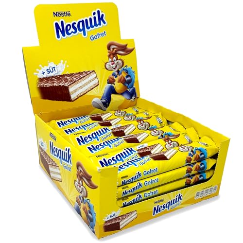 Nestle Nesquik Gofret Waffelriegel (30x26,7g) 801g Display von Nestle