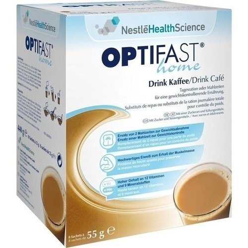OPTIFAST home Drink Kaffee Pulver 8X55 g von Nestlé