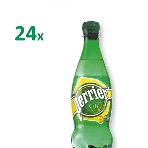 Perrier Citron PET 4 x 6-Pack á 500 ml Flasche (Mineralwasser mit Kohlensäure und Zitronengeschmack) von Nestlé