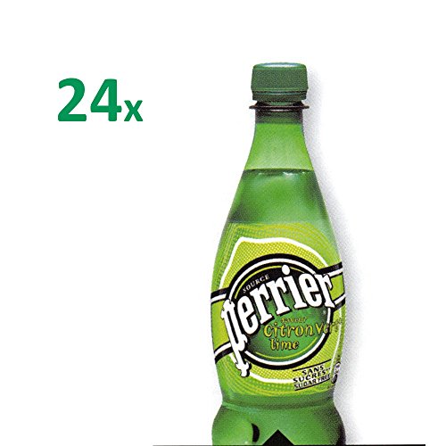 Perrier Citron Vert PET 4 x 6 x 500 ml Flasche (Mineralwasser mit Kohlensäure und Zitronengeschmack) von Nestlé