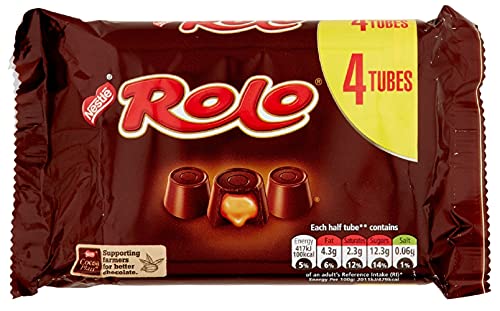 ROLO MILK CHOCOLATE WITH A SOFT TOFFEE CENTER (4X41.6G=166.4G) von Rolo