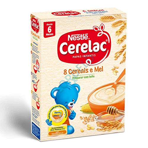 Zubereitung für Milchbrei mit 8 Getreidesorten und Honig, Hekunftsland Portugal, 250g - Cerelac 8 Cereais e Mel Nestlé von Nestlé