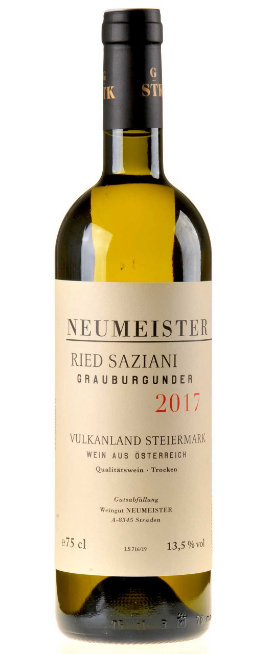 Neumeister Grauburgunder Ried Saziani GSTK 2017 Bio von Neumeister