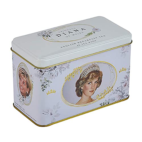Diana Princess of Wales Teedose mit 40 englischen Teebeuteln von New English Teas