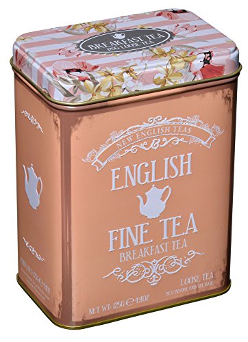 New English Teas - English Breakfast Tea Tea - English Fine Tea Vintage Tin - 125g Loose Tea von New English Teas