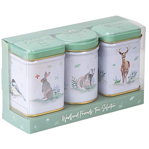 Woodland Friends: 3 x kleine Teedosen mit losem Tee von New English Teas