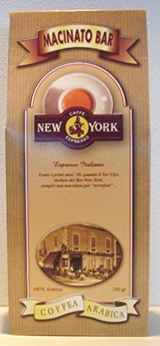 New York Macinato Bar 100% Arabica 250g gemahlen von New York Caffe dal 1930