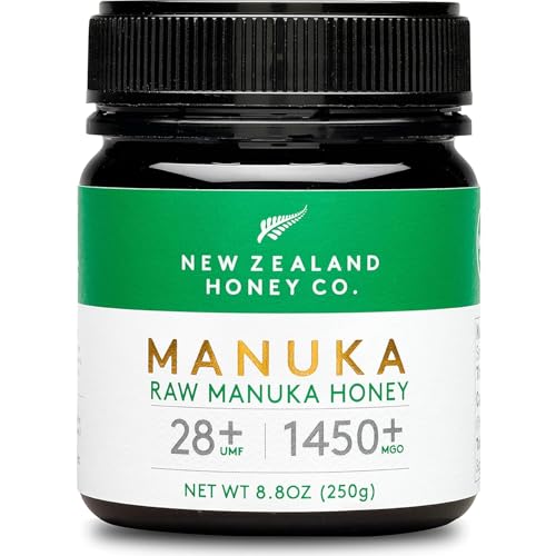 New Zealand Honey Co. Manuka Honig MGO 1450+ / UMF 28+ | Aktiv und Roh - Hergestellt in Neuseeland - Zertifiziertem Methylglyoxal Gehalt - 250g - Raw Honey - Rohhonig New Zealand Honey Co. Manuka Honig MGO 1450+ / UMF 28+ | Aktiv und Roh - Hergestellt in Neuseeland - Zertifiziertem Methylglyoxal Gehalt - 250g - Raw Honey - Rohhonig von NEW ZEALAND HONEY CO