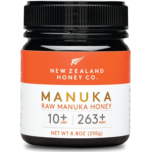 New Zealand Honey Co. Manuka Honig MGO 263+ / UMF 10+ | Aktiv und Roh | Hergestellt in Neuseeland | Zertifiziertem Methylglyoxal Gehalt | 250g von NEW ZEALAND HONEY CO