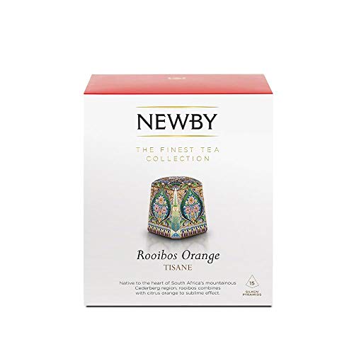 Newby Teas Silken Pyramiden Rooibos Orangentee 38 g (1er Pack, insgesamt 15 Stück) von newby