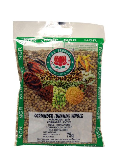 NGR 2er Pack Koriander - ganz - 75g Coriander (Dhania) Whole von Ngr