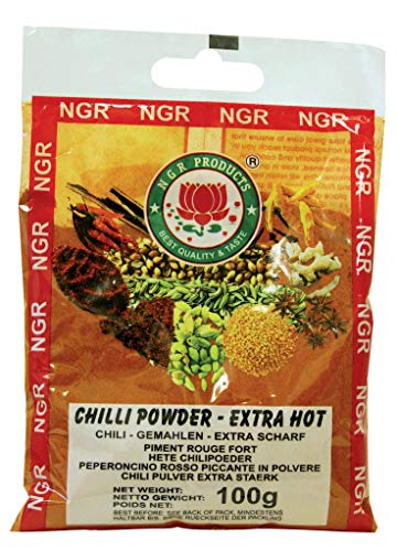 Ngr Chilipulver, extra scharf, 100g (1 x 100 g Packung) von Ngr