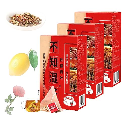 32 Geschmacksrichtungen Leberpflege-Tee, Feuchtigkeit Entfernender, 29 Aromen Kräuter-Chinesischer, Täglicher Lebernährender Tee (3 Box) von Niblido