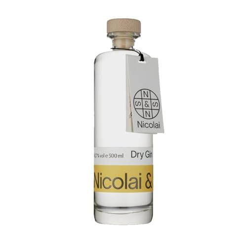 Nicolai & Sohn | Dry Gin | The Classic Edition | mazeriert mit Wacholder, Zitrus-Schalen und Preiselbeeren | Thüringer Mikrodestillerie in Erfurt | 43,7 % Vol | 500 ml | Einzelflasche von Nicolai & Sohn