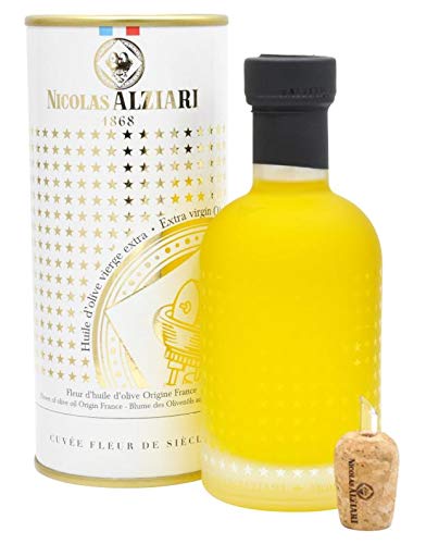 Nicolas Alziari - Olivenöl 'Blume des Öls' (Fleur d'Huile) mit Ausgießer im hochwertigen Geschenkkarton 200 ml von Nicolas Alziari