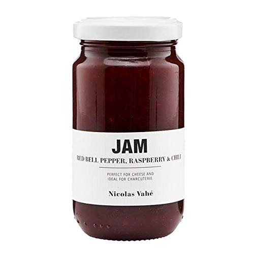 Nicolas Vahé - Konfitüre Jam - Rote Paprika, Himbeere und Chili - 240 Gramm - ideal für Käse und Wurstwaren von Nicolas Vahé